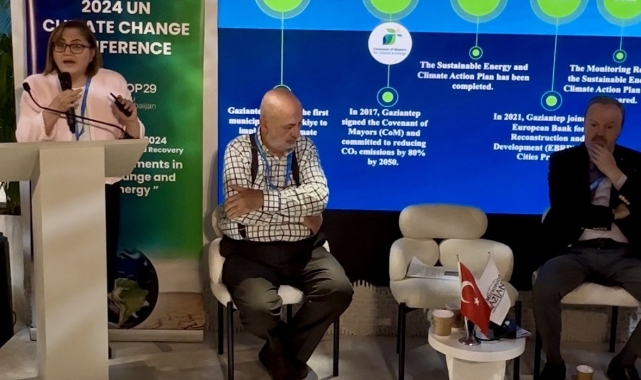 COP29'da Gaziantep Büyükşehir'in çevre projeleri anlatıldı