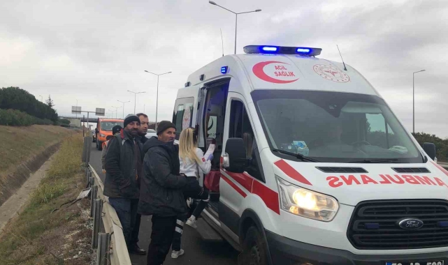 Çorlu'da trafik kazası: 2 yaralı