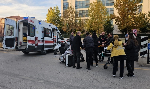 Çorum'da otomobille çarpışan motosikletteki kişi yaralandı