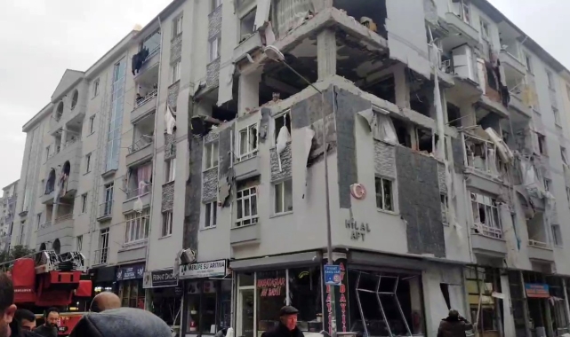Çorum'da bir binada patlama meydana geldi: Bölgeye çok sayıda ekip sevk edildi