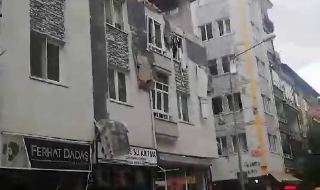 Çorum'da patlama: Binada ve çevrede hasar oluştu
