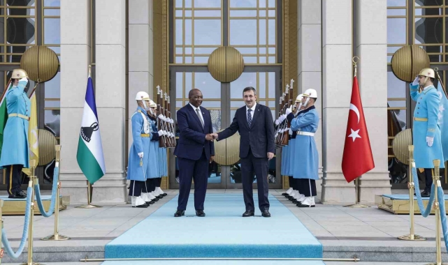 Cumhurbaşkanı Yardımcısı Yılmaz, Lesoto Başbakanı Matekane'yi kabul etti
