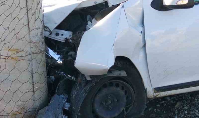Çüngüş'te trafik kazası: 1 yaralı