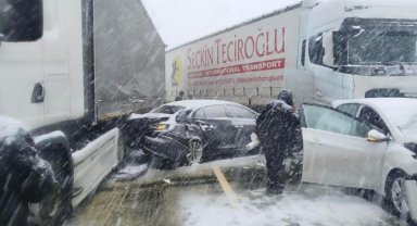 D-100 karayolu ulaşıma kapandı