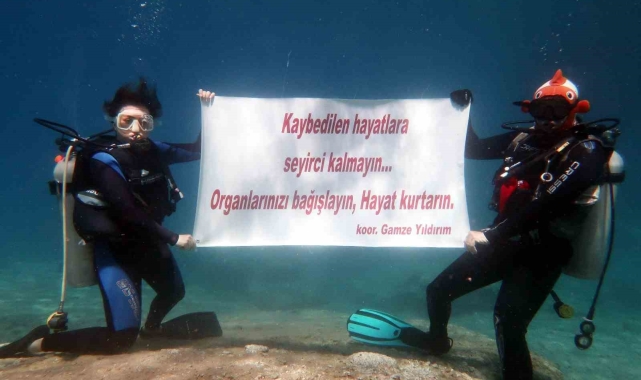 Dalgıçlardan deniz altında organ bağışı çağrısı
