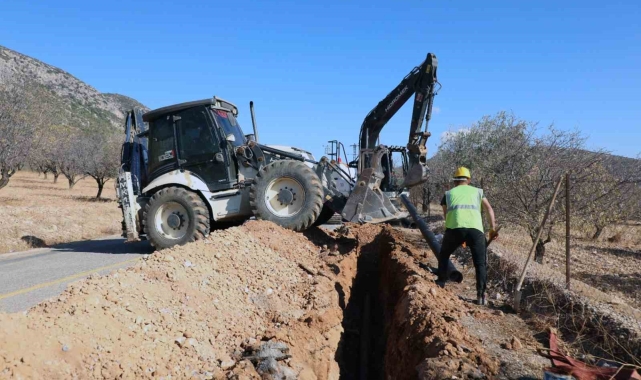Datça Betçe'nin içme suyu projesinin 3 bin 500 metresi tamamlandı