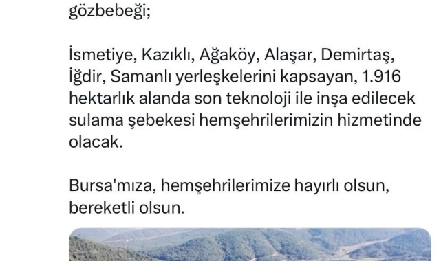 Demirtaş Barajı 20 Aralık'ta ihaleye çıkıyor