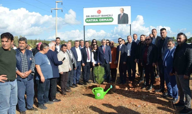 Didim'de 'Devlet Bahçeli' hatıra ormanı