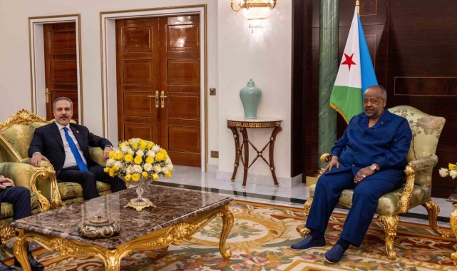 Dışişleri Bakanı Fidan, Cibuti Cumhurbaşkanı Guelleh ile görüştü