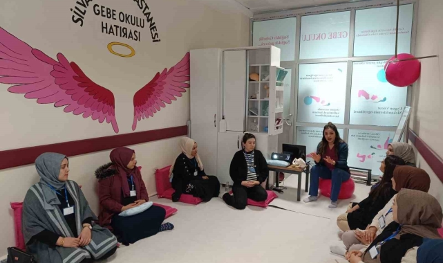 Diyarbakır'da anne adaylarına gebelik okulunda eğitim