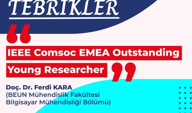 Doç. Dr. Ferdi Kara'ya IEEE'den "Üstün Başarılı Genç Araştırmacı Ödülü"
