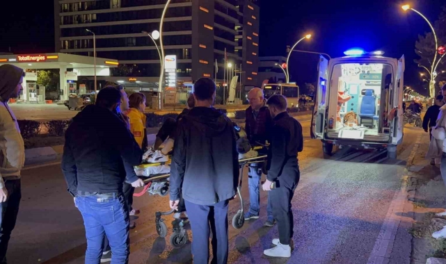Edirne'de motosikletten düşen sürücü yaralandı