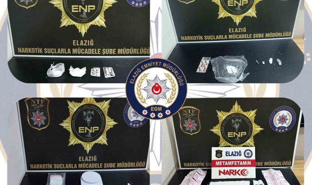 Elazığ'da uyuşturucu madde satıcılarına operasyon: 3 tutuklama