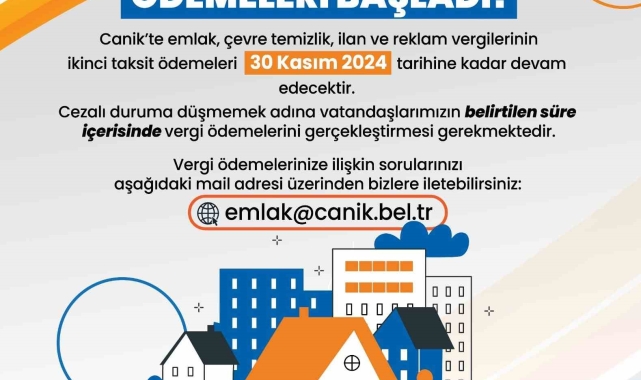 Emlak ve ÇTV'de son gün 30 Kasım