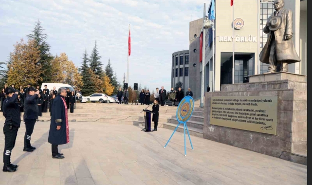 ERÜ'de 10 Kasım Atatürk'ü Anma Töreni gerçekleştirildi