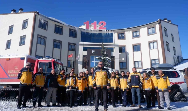 Erzurum'da 112 ekipleri kışa hazır