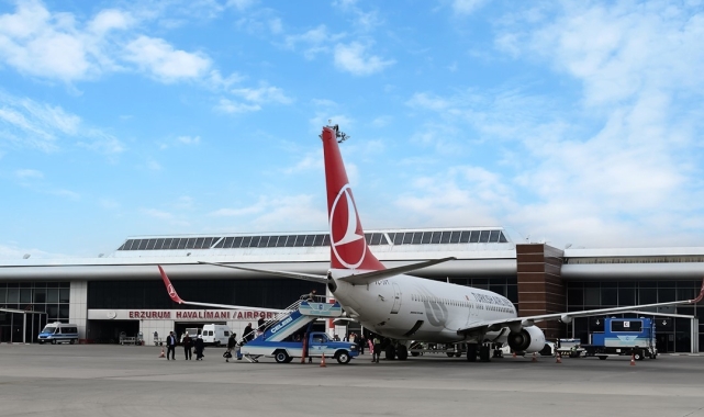 Erzurum'da Ekim ayında 91 bin 230 kişi uçtu
