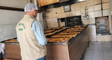 Erzurum'da gıda üretimi yapan işyerleri denetlendi