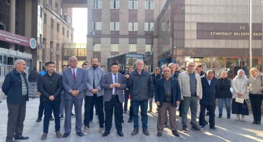 Etimesgut Belediyesi işçilerinden tazminat eylemi