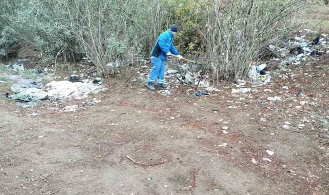 Fethiye'deki Çırpı Mesire Alanı, belediye ekiplerince temizlendi