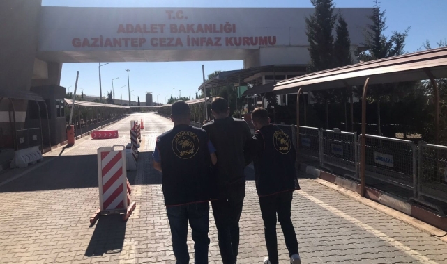 Gaziantep'te 15 yıl kesinleşmiş hapis cezası bulunan şüpheli yakalandı