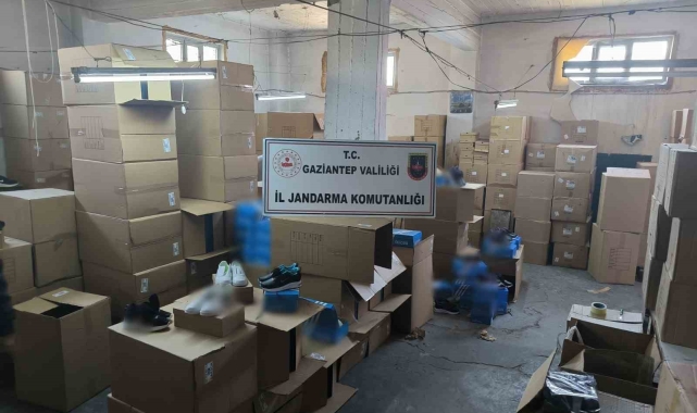Gaziantep'te sahte ayakkabı operasyonu