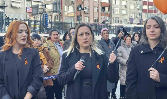 Gaziosmanpaşa'da şiddet mağduru kadınlar anıldı