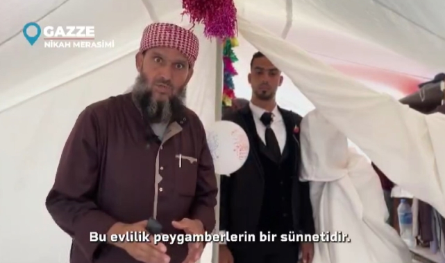 Gazze'de hain saldırıların gölgesinde umutlandıran düğün