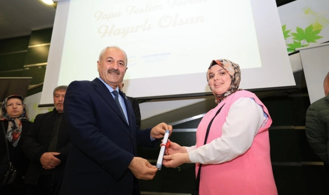 Gebze'de hak sahipleri tapularına kavuştu