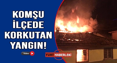 Geceyi alevler aydınlattı