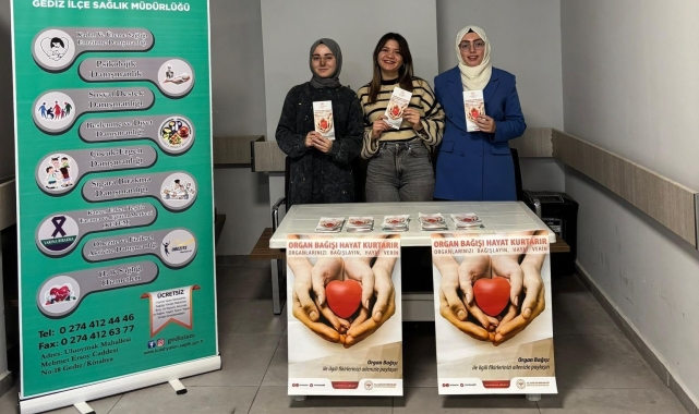 Gediz'de organ bağışı haftası etkinlikleri