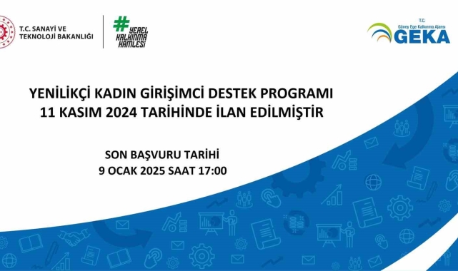 GEKA, 2024 Yılı Yenilikçi Kadın Girişimci Destek Programı'nı ilan etti