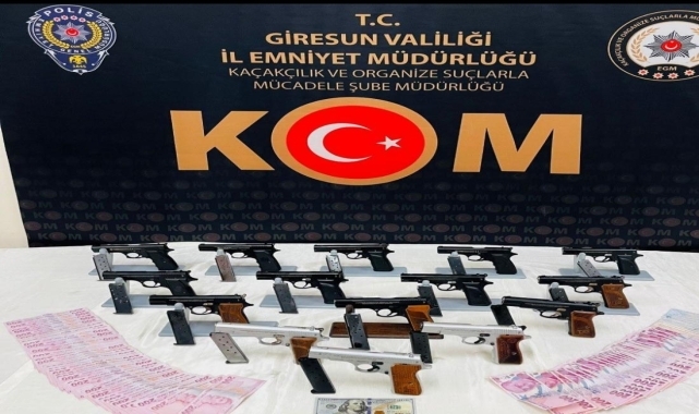 Giresun'da silah kaçakçılığı operasyonunda 1 şüpheli tutuklandı