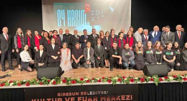Giresun'da 24 Kasım Öğretmen Günü törenlerle kutlandı