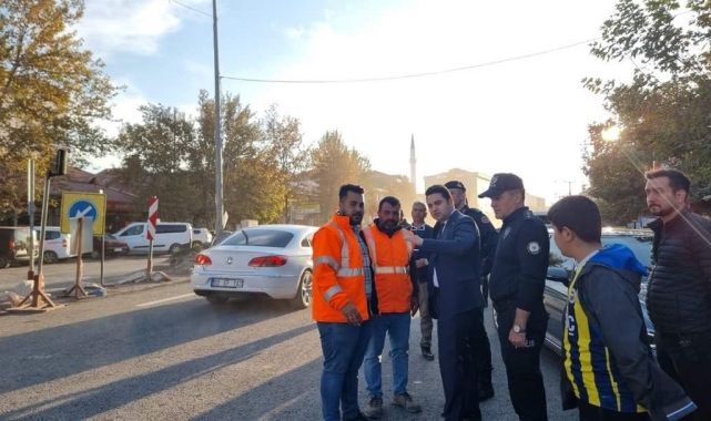 Gölbaşı'nda ana yol çalışması bitti