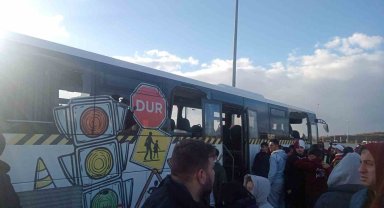 Göztepeli ve Bandırmasporlu taraftarlar dinlenme tesisinde bir birine girdi