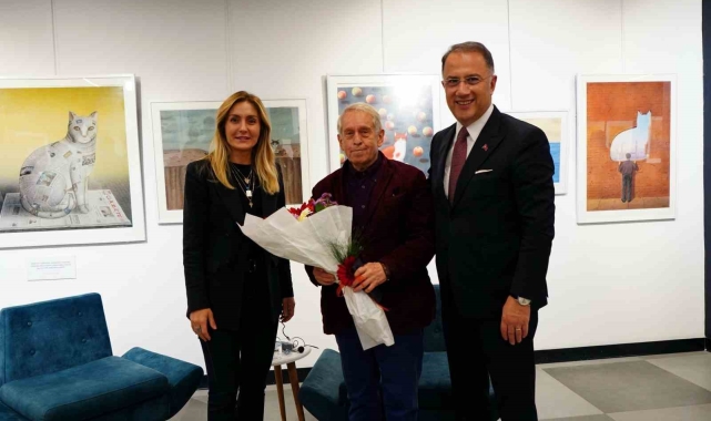 Grafik sanatçısı Gürbüz Doğan Ekşioğlu Beylikdüzü halkıyla buluştu