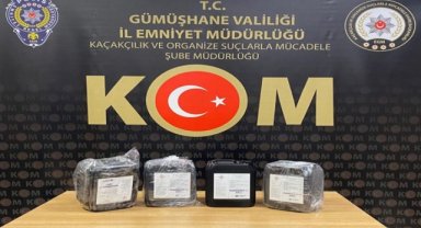 Gümüşhane'de kaçakçılık operasyonunda 2 şüpheli yakalandı