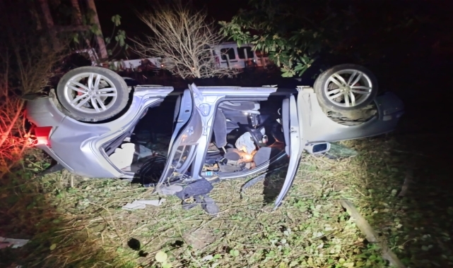 GÜNCELLEME - Samsun'da devrilen otomobildeki bebek öldü, 5 kişi yaralandı