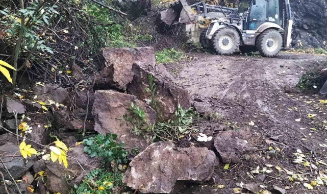 Heyelanlara anında müdahale edildi