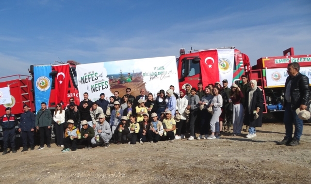 Hisarcık'ta 120 fidan dikildi