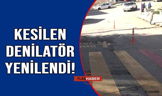 Hızlı müdahale ile delinatör tekrar yerinde