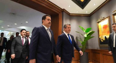 Irak Başbakanı Sudani, IKBY Başbakanı Barzani ile bir araya geldi
