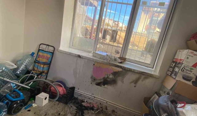 Isparta'da bir evde çıkan yangın hasara sebep oldu