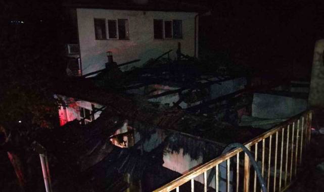 Isparta'da müstakil evde yangın: 1 yaralı