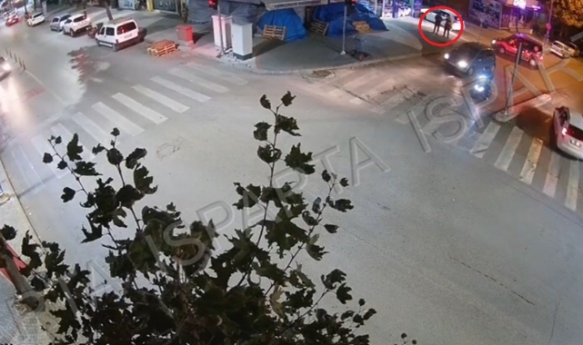 Isparta'daki kaçak kazıda şüphelinin yakalanış anı kamerada
