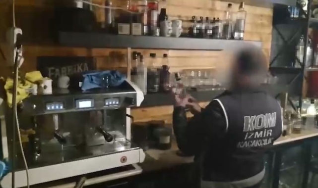 İzmir'deki eğlence mekanlarına kaçak alkol operasyonu