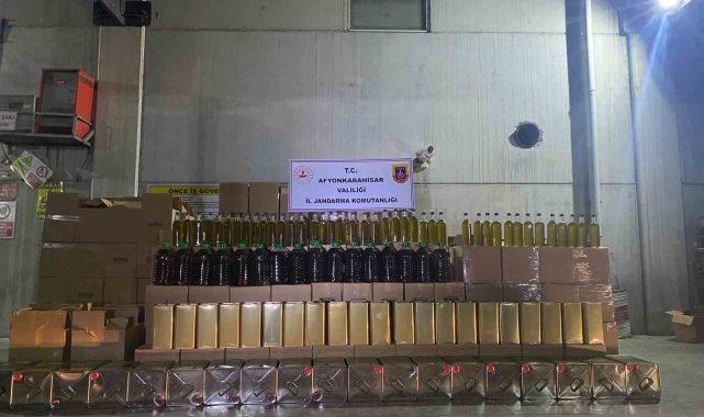 Jandarma 6 bin 319 litre sahte zeytinyağı ele geçirdi