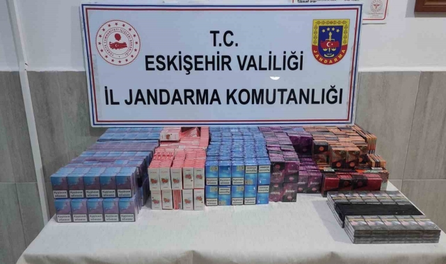 Jandarma ekiplerinden kaçak sigara operasyonu