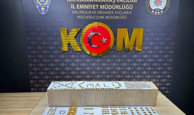 Kahramanmaraş'ta gramajı ile oynanmış 686 parça altın ele geçirildi